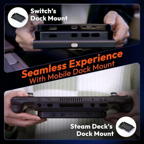 One Lite Dock Pack: XR/AR Glasses & Mobile Dock, Compatible with Switch, Switch OLED, Handhelds, Fire TV, Chromecast, Direct Play on PS/Xbox | Co-op & Movie Sharing in Kuwait
