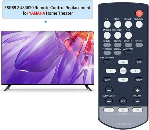 New FSR89 ZU84620 Replacement Remote Control Compatible for Yamaha Home Theater YAS-706 NS-WSW121 YAS-CU706 in Saudi Arabia