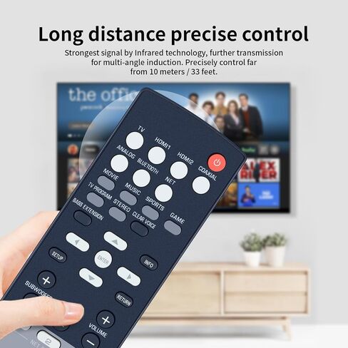 New FSR89 ZU84620 Replacement Remote Control Compatible for Yamaha Home Theater YAS-706 NS-WSW121 YAS-CU706 in Saudi Arabia