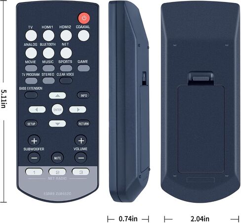 New FSR89 ZU84620 Replacement Remote Control Compatible for Yamaha Home Theater YAS-706 NS-WSW121 YAS-CU706 in Saudi Arabia