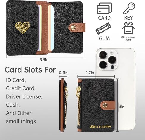 Phone Wallet Stick-On - 3M Adhesive Slim Credit Card Holder for Cell Phone and Case, Compatible with Most Smartphones (Khaki) in Saudi Arabia
