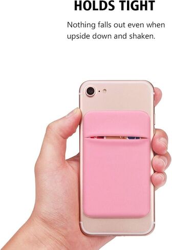 Cell Phone Pocket Self Adhesive Card Holder Stick On Wallet Sleeve with Adhesive RFID Card ID Credit Card ATM Card Holder storage for Phone Android (Blue) in Saudi Arabia