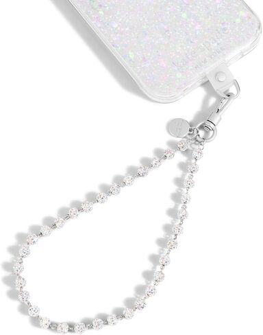 حلية هاتف Kate Spade New York - حبل للهاتف الخلوي قابل للفصل - سلسلة فضية مبهرة in Kuwait