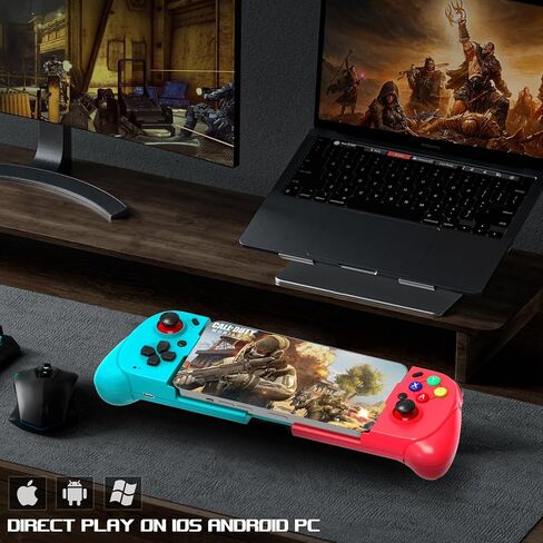 وحدة تحكم في الألعاب المحمولة من arVin لأجهزة iPhone Android مع دعم CASE، ومشغل Hall، وTurbo، ووحدة تحكم الألعاب اللاسلكية عصا التحكم السحابية لأجهزة Xbox Game Pass/Call of Duty Mobile/Genshin/Roblox/Diablo in Kuwait