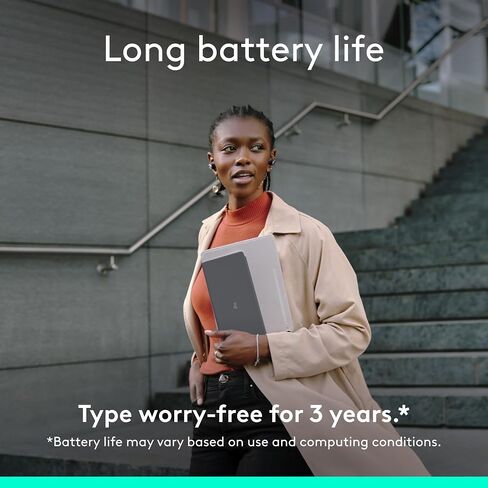 Logitech KEYS-to-GO 2 Portable Bluetooth Tablet Keyboard with Built-in Cover, Slim & Compact Wireless Keyboard for Windows, Android, Linux, iPad, iPhone, Mac, Apple TV - Graphite in Saudi Arabia