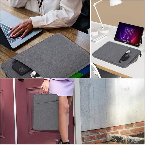 حافظة شاشة محمولة مقاس 18.5 بوصة حافظة واقية لجهاز InnoView VisionOwl UPERFECT Upperizon Usparkle Ingnok aimuonos Ingnok Motyeowe Cocopar EVICIV HONGO، حقيبة حمل للكمبيوتر المحمول مقاس 18-18.5 بوصة، رمادي in Kuwait