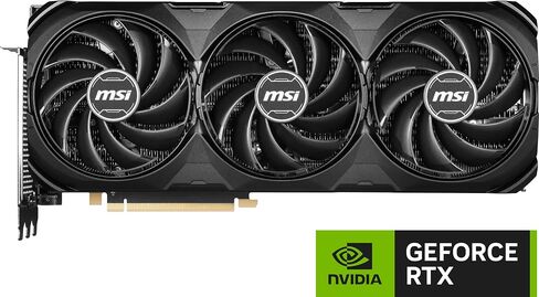 MSI GeForce RTX 4070 Ti Super 16G Ventus 3X Black OC Graphics Card (NVIDIA RTX 4070 Ti Super, 256-Bit, Extreme Clock: 2655 MHz, 16GB GDRR6X 21Gbps, HDMI/DP, Ada Lovelace Architecture) in Saudi Arabia