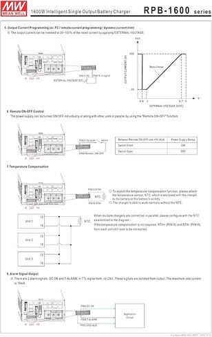 يعني حسنا RPB-1600-48 1600 واط شاحن بطارية ذكي واحد الناتج Meanwell RPB-1600-48 in Saudi Arabia
