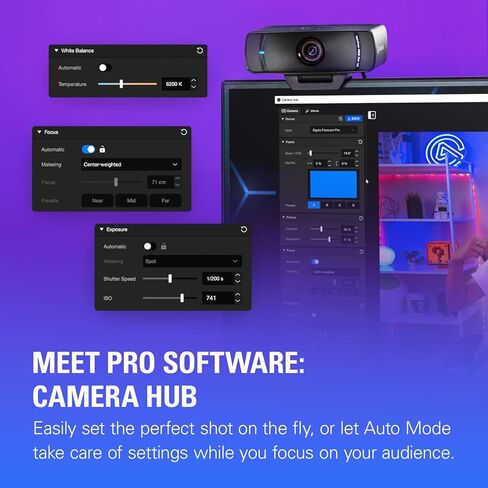 Elgato Facecam MK.2 – Premium Full HD Webcam for Streaming, Gaming, Video Calls, Recording, HDR Enabled, Sony Sensor, PTZ Control – Works with OBS, Zoom, Teams, and More, for PC/Mac in Saudi Arabia