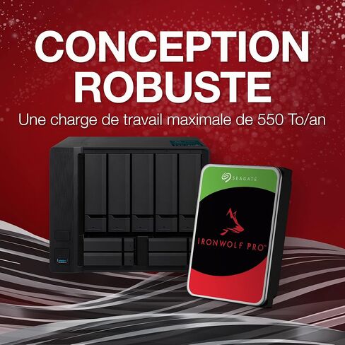 Seagate IronWolf Pro 18 تيرابايت NAS HDD، ST18000NE000 SATA 6 جيجابايت/ثانية 3.5 بوصة (متجدد) in Saudi Arabia