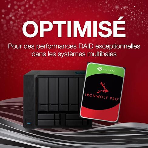 Seagate IronWolf Pro 18 تيرابايت NAS HDD، ST18000NE000 SATA 6 جيجابايت/ثانية 3.5 بوصة (متجدد) in Saudi Arabia