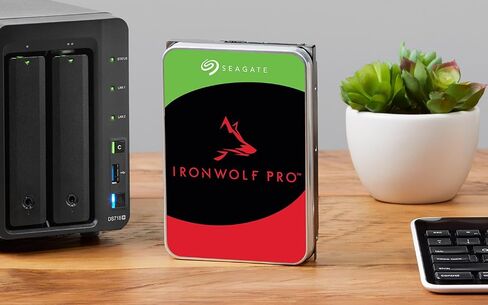 Seagate IronWolf Pro 18 تيرابايت NAS HDD، ST18000NE000 SATA 6 جيجابايت/ثانية 3.5 بوصة (متجدد) in Saudi Arabia