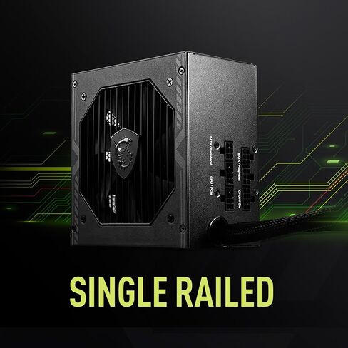 MSI MAG A650BN Gaming Power Supply - 80 Plus Bronze Certified 650W - Compact Size - ATX PSU in Saudi Arabia