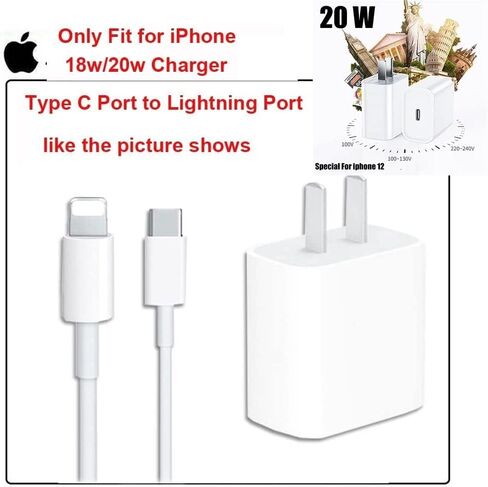 حافظة حماية لشاحن iPhone من AUGEN، غطاء شاحن محمول لكابل iPhone USB C بقدرة 20 واط، غطاء كابل Lightning، حافظة محول طاقة بتصميم كرتوني ثلاثي الأبعاد للشحن (عبوة خضراء مكونة من قطعة واحدة) in Saudi Arabia