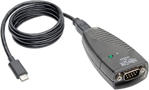 كابل Tripp Lite Keyspan عالي السرعة USB-C إلى محول تسلسلي DB9 RS232، 3 أقدام / 0.91 متر، متوافق مع Windows Server وMacOS، ضمان لمدة 3 سنوات (USA-19HS-C) in Saudi Arabia