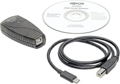 كابل Tripp Lite Keyspan عالي السرعة USB-C إلى محول تسلسلي DB9 RS232، 3 أقدام / 0.91 متر، متوافق مع Windows Server وMacOS، ضمان لمدة 3 سنوات (USA-19HS-C) in Saudi Arabia