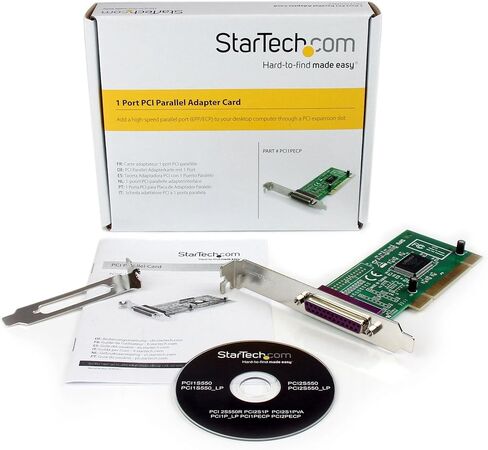 بطاقة محول StarTech.com ذات منفذ واحد PCI Parallel - محول متوازي - PCI منخفض المستوى - IEEE 1284 - PCI1P_LP in Saudi Arabia