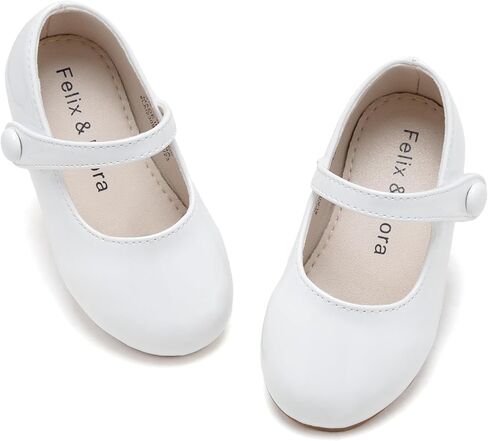 Felix & Flora Toddler Girl Dress Shoes - Flower Girl Ballet Mary Jane Flats Party School Wedding in Saudi Arabia
