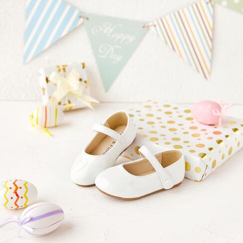 Felix & Flora Toddler Girl Dress Shoes - Flower Girl Ballet Mary Jane Flats Party School Wedding in Saudi Arabia