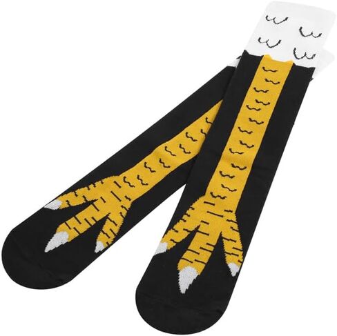 BINPURE Cute Chicken Legs Socks for Kids, Novelty Knee High Chicken Socks Funny Gifts for Baby Girl Boy Halloween Socks in Kuwait