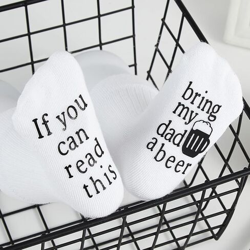Beer coffee for Dad and Mon Gift Baby Boys Girls Socks in Saudi Arabia