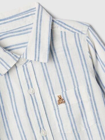 GAP Baby Boys' Ls Linen Woven Top in Saudi Arabia