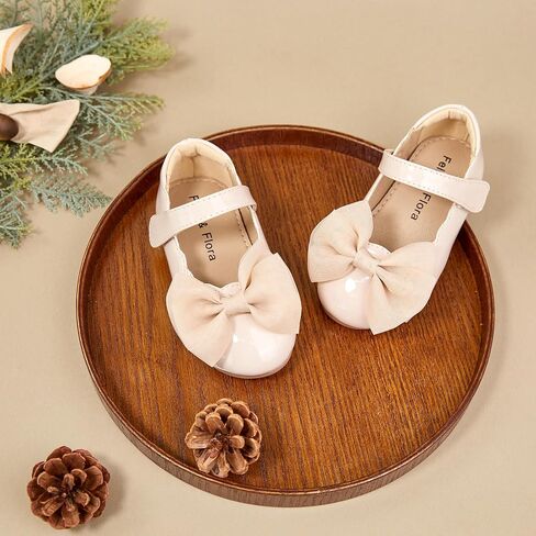 Felix & Flora Toddler Girls Dress Shoes - Little Girl Ballet Mary Jane Flats Party School Wedding in Saudi Arabia