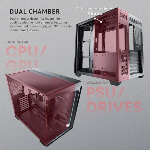 Antec C5 ARGB، مراوح ARGB PWM مقاس 7 × 120 مم متضمنة، ما يصل إلى 10 مراوح في وقت واحد، منفذ Type-C 3.2 Gen 2، لوحات أمامية وجانبية من الزجاج المقوى غير الملحوم، دعم مشعاع 360 مم، حافظة كمبيوتر ATX متوسطة البرج in Kuwait
