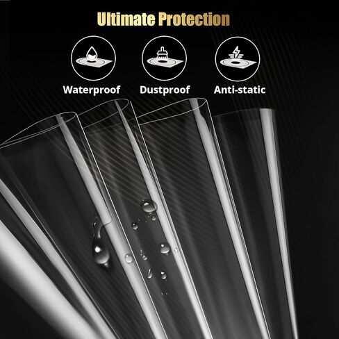 50 قطعة من أكمام الفينيل القياسية الخارجية، أكمام الفينيل القياسية 3 مل، أكمام خارجية من الفينيل مقاس 12.75 بوصة، أكمام خارجية مسجلة لألبوم فينيل LP فردي ومزدوج مقاس 12 بوصة in Kuwait