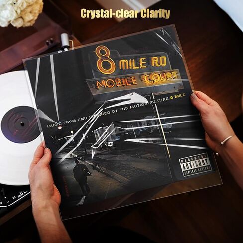 50 قطعة من أكمام الفينيل القياسية الخارجية، أكمام الفينيل القياسية 3 مل، أكمام خارجية من الفينيل مقاس 12.75 بوصة، أكمام خارجية مسجلة لألبوم فينيل LP فردي ومزدوج مقاس 12 بوصة in Kuwait