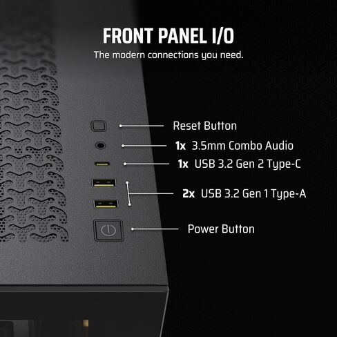 CORSAIR 3500X ARGB Mid-Tower ATX PC Case – Panoramic Tempered Glass – Reverse Connection Motherboard Compatible – 3X CORSAIR RS120 ARGB Fans Included – White in Kuwait