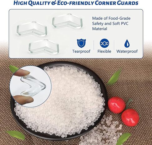 Baby Corner Protector, Clear Corner Protectors for Furniture Corner Protectors Corner Guards Baby Proof Corner Covers Baby Safety (12 PCS (6 Round + 6 L-Shpae)) in Saudi Arabia