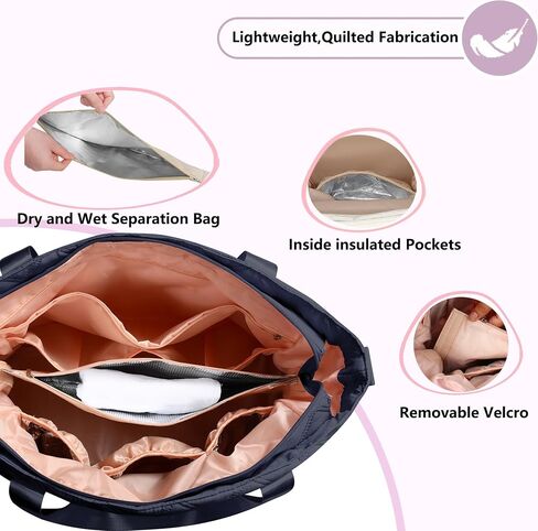 Large Crossbody Diaper Bag Tote for Baby Nappy Bag with Changing Pad Tote Baby Bag, Mommy Bag Baby Storage Bag in Saudi Arabia