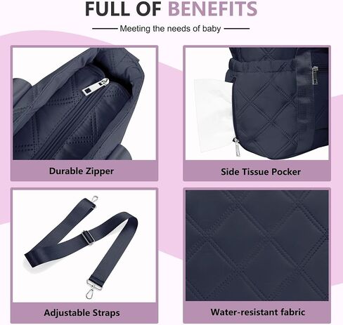 Large Crossbody Diaper Bag Tote for Baby Nappy Bag with Changing Pad Tote Baby Bag, Mommy Bag Baby Storage Bag in Saudi Arabia