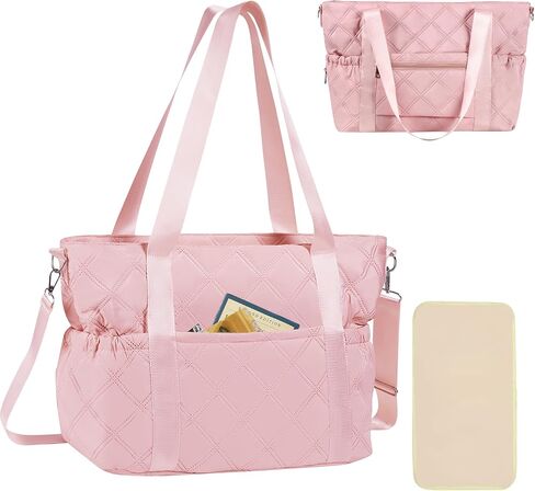 Large Crossbody Diaper Bag Tote for Baby Nappy Bag with Changing Pad Tote Baby Bag, Mommy Bag Baby Storage Bag in Saudi Arabia