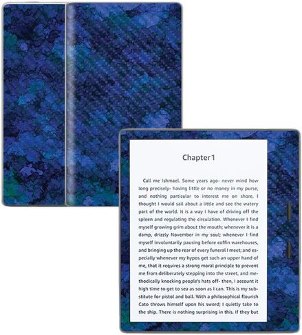 MightySkins Carbon Fiber Skin for Amazon Kindle Oasis 7" (9th Gen) - Abstract Black | Protective, Durable Textured Carbon Fiber Finish | Easy to Apply, Remove, and Change Styles | Made in The USA in Saudi Arabia