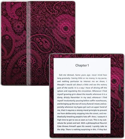 MightySkins Carbon Fiber Skin for Amazon Kindle Oasis 7" (9th Gen) - Abstract Black | Protective, Durable Textured Carbon Fiber Finish | Easy to Apply, Remove, and Change Styles | Made in The USA in Saudi Arabia