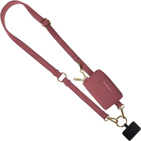 Clip & Go Strap - Cell Phone Strap with Brushed Vegan Leather Pouch in Kuwait