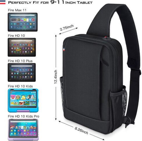 Tablet Carrying Sleeve Shoulder Bag for Amazon Fire Max 11/Fire HD 10 Plus/Fire HD 10 Kids Pro 2023-2021,iPad Pro M4 11 inch/iPad Air M2 2024/iPad 10th/Air 5/Samsung Galaxy Tab S9 S8 Case in Saudi Arabia