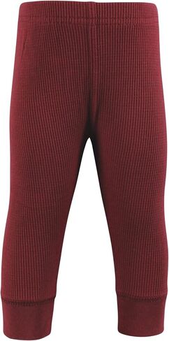 Hudson Baby Unisex Baby Thermal Tapered Ankle Pants 4pk, Sage Dinosaur, 12-18 Months in Kuwait
