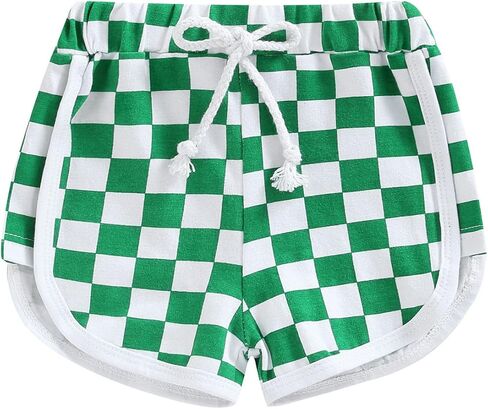 Infant Baby Girl Boy Shorts Cotton Breathable Pants Checkerboard Print Athletic Shorts Unisex Summer Short Pants in Kuwait