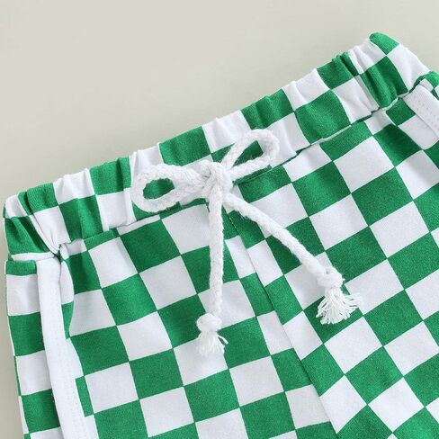 Infant Baby Girl Boy Shorts Cotton Breathable Pants Checkerboard Print Athletic Shorts Unisex Summer Short Pants in Kuwait