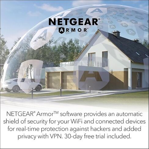 NETGEAR Orbi Whole Home Tri-Band Mesh WiFi 6 System (RBK752P) – Router with 1 Satellite Extender - Coverage up to 5,000 sq. ft. - 75 Devices - AX5200 802.11ax (Up to 5.2Gbps) in Saudi Arabia
