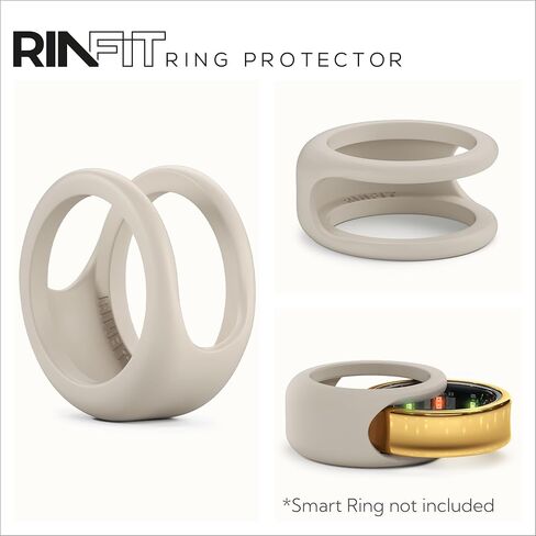 Rinfit Silicone Ring Protector Compatible with SAMSUNG Galaxy Ring and Oura Ring - Smart Ring Cover - StyleFit U.S. Design Patent - Nude, Size 8 in Saudi Arabia