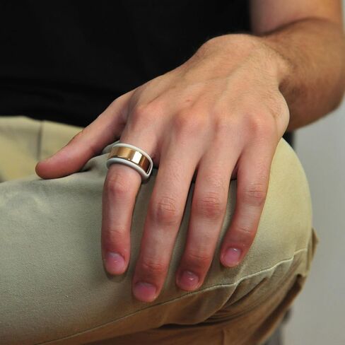 Rinfit Silicone Ring Protector Compatible with SAMSUNG Galaxy Ring and Oura Ring - Smart Ring Cover - StyleFit U.S. Design Patent - Nude, Size 8 in Saudi Arabia