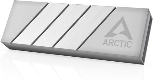 ARCTIC M2 Pro - مبرد غرفة التبريد لـ M.2 2280 SSD، مع وسادات حرارية ARCTIC TP-3، متوافقة مع أجهزة الكمبيوتر ووحدات التحكم في الألعاب، لمحركات أقراص SSD المزدوجة والأحادية الجانب - فضي in Kuwait