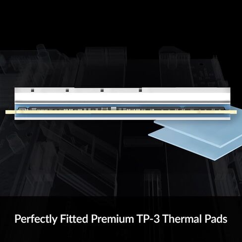 ARCTIC M2 Pro - مبرد غرفة التبريد لـ M.2 2280 SSD، مع وسادات حرارية ARCTIC TP-3، متوافقة مع أجهزة الكمبيوتر ووحدات التحكم في الألعاب، لمحركات أقراص SSD المزدوجة والأحادية الجانب - فضي in Kuwait