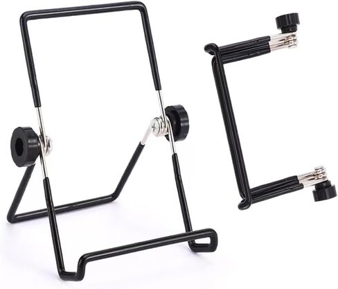 Mobile phone stand, tablet stand, height adjustable, black in Saudi Arabia