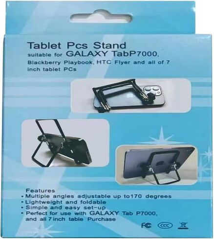 Mobile phone stand, tablet stand, height adjustable, black in Saudi Arabia