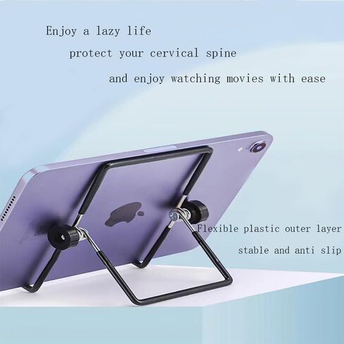 Mobile phone stand, tablet stand, height adjustable, black in Saudi Arabia